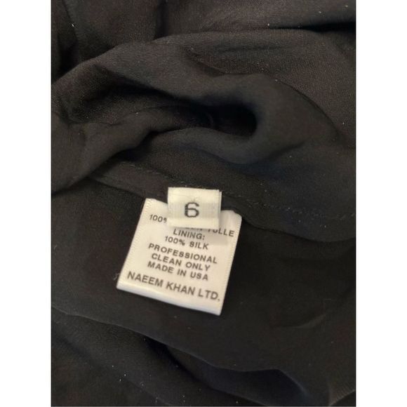 NWT NAEEM KHAN BEADED FRINGE MINI DRESS IN GOLD MULTI $5995 - Picture 11 of 11